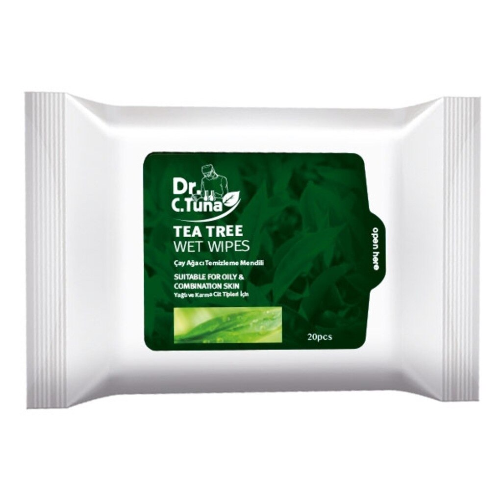 Farmasi Dr. C.Tuna Çay Ağacı Yağı Temizleme Mendili 20'li